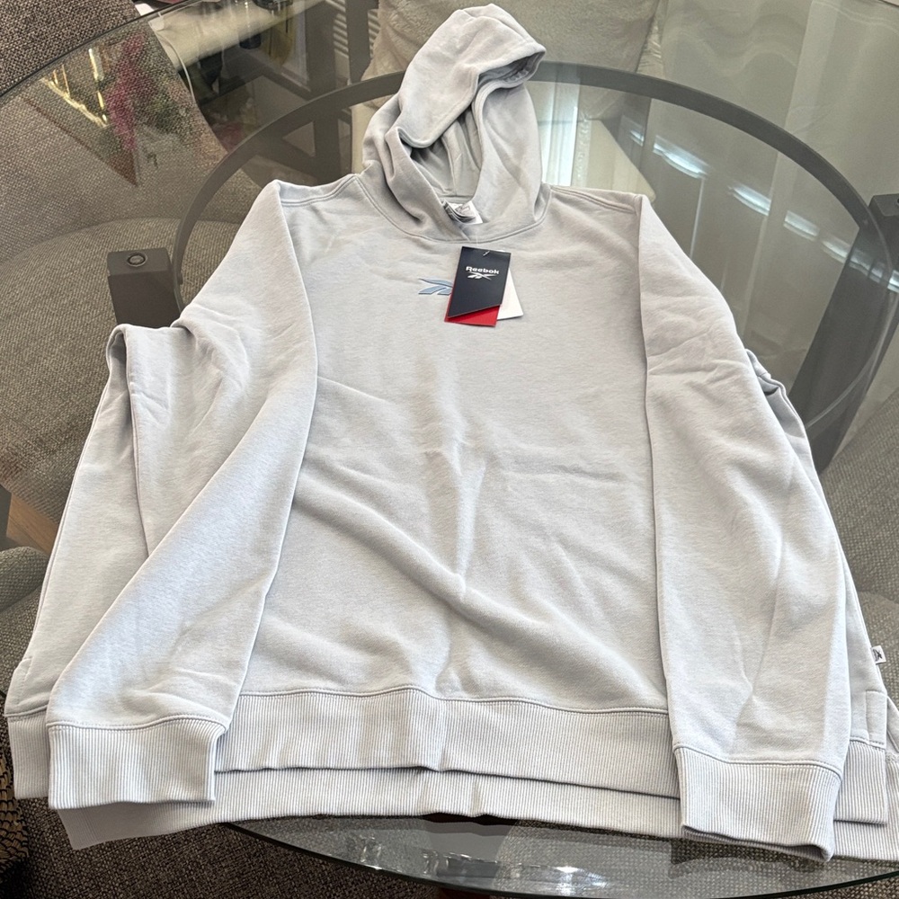 Reebok Men's Hoodie in Light Gray